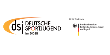 dsj Deutsche Sportjugend im DOSB Logo gefördert vom Bundesministerium